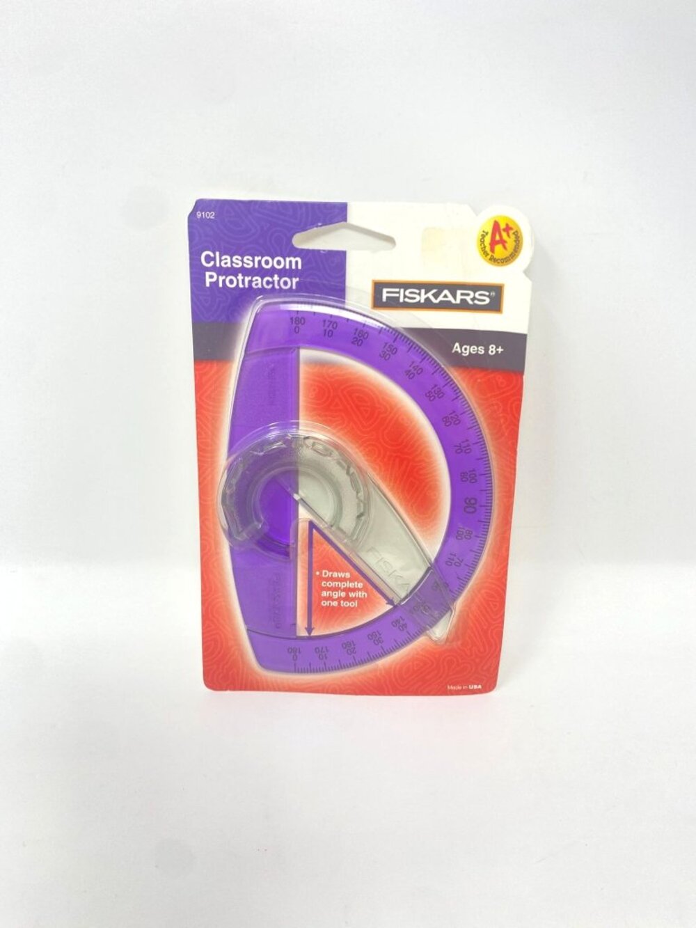 Fiskars Classroom Protractor Clear Purple School Supplies Math Engineering